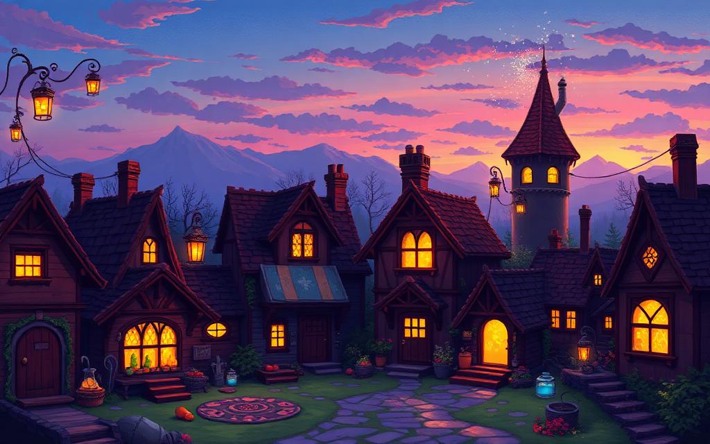 Wizard's Village illustration